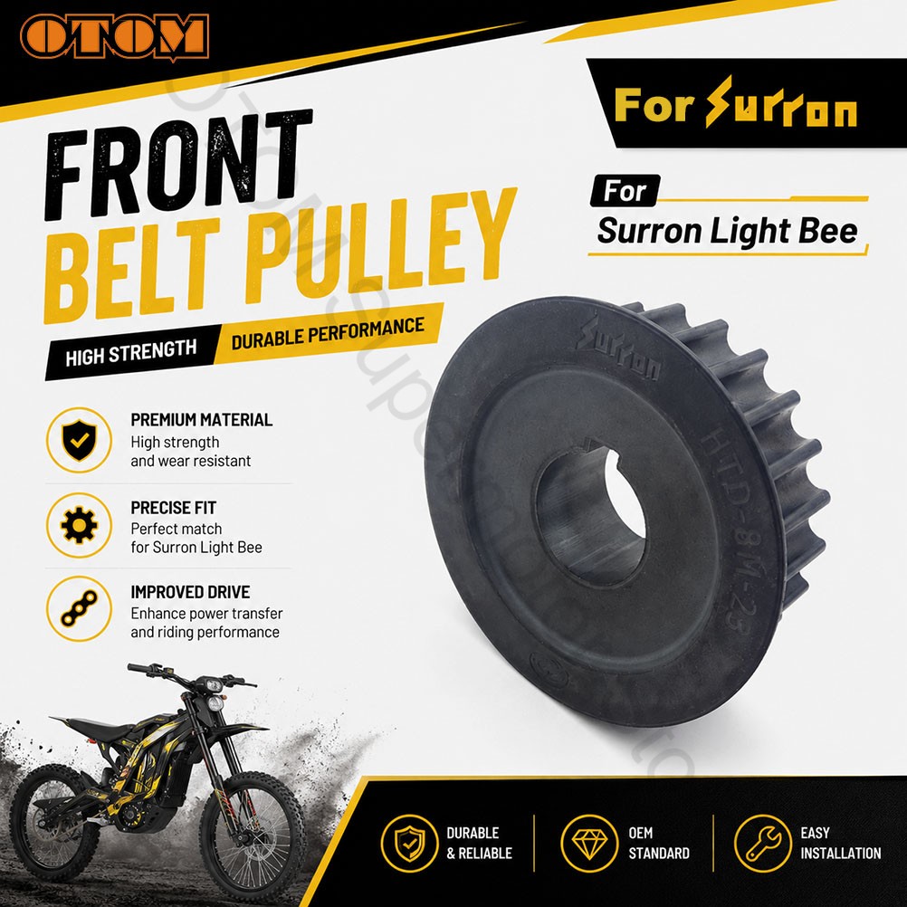 Gear X Motorcycle - Surron Light Bee オートバイ用フロントベルトプーリードライブホイールトランスミッションギア Sur Ron