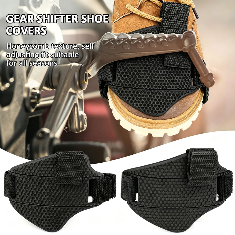 Motorcycle Gear Boots - 防塵オートバイシフトパッドゴムブーツ保護カバー調整可能なオートバイシューズ保護ギアシフタープロテクターカバー