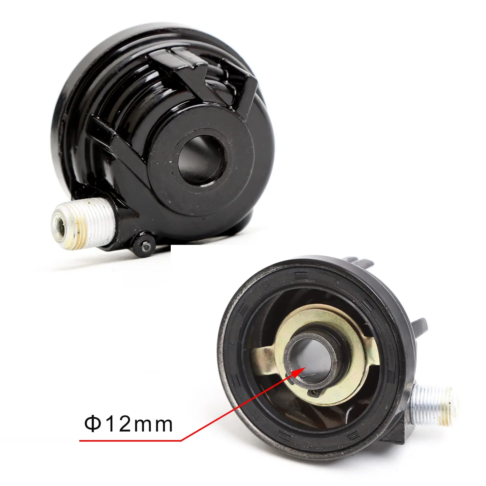 Motorcycle Gear Kit - オートバイスピードメータードライブギア ケーブルキット付き 12mm車軸穴 スクータースピードメータードライブギア A-95mmスピードメーターラインフィット付き
