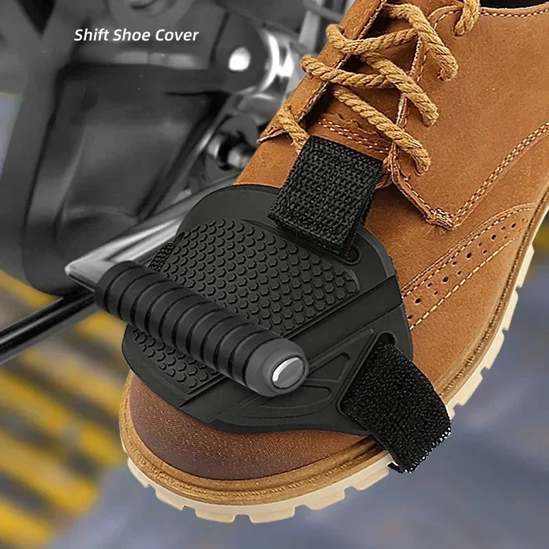 Motorcycle Gear Boots - ゴム製オートバイシフトパッドバイク滑り止めギアシューズカバーオートバイモトブーツシフターガードプロテクターパッドアクセサリー