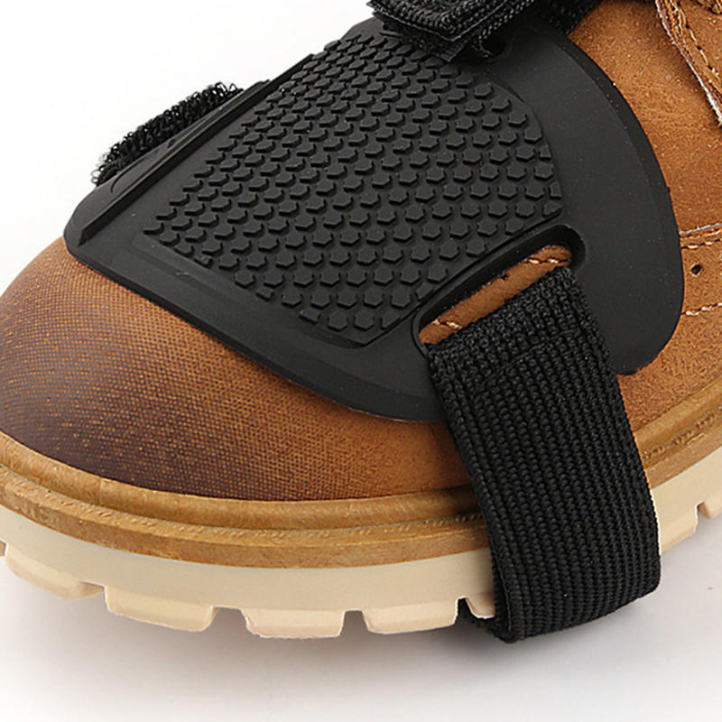 Motorcycle Gear Boots - 1/2 個ゴム製オートバイ靴保護具シフターパッドバイク乗馬サイクリングロードレース用滑り止め靴ブーツプロテクター