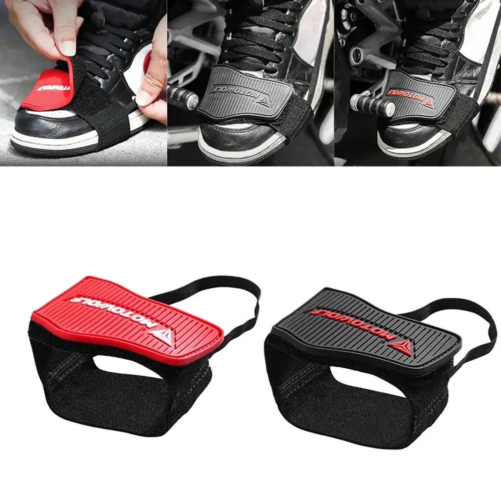 Motorcycle Gear Boots - 調節可能なオートバイシフトパッドバイク滑り止めギアシューズ保護カバーモトブーツシフタープロテクターアクセサリー