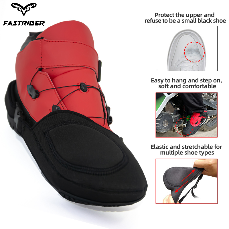 Motorcycle Gear Boots - オートバイ用ギアシフトシューズカバー,バイクギア用シフトパッド,減摩ブートプロテクター,ギアガード