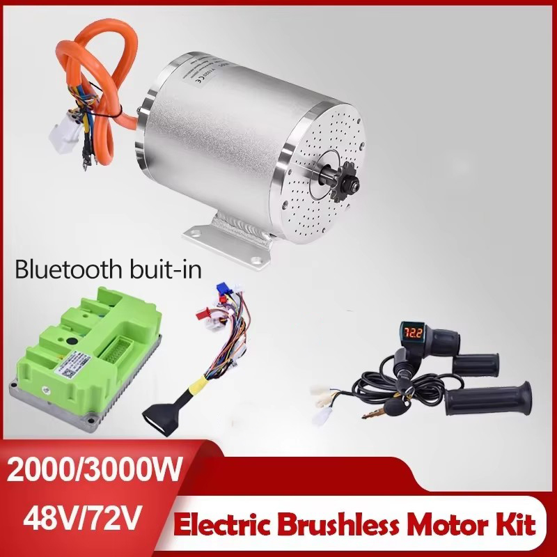 Motorcycle Gear Kit - 統合ブラシレスモーター,電動自転車,オートバイ,atv,48v,72v,3000w,2000w