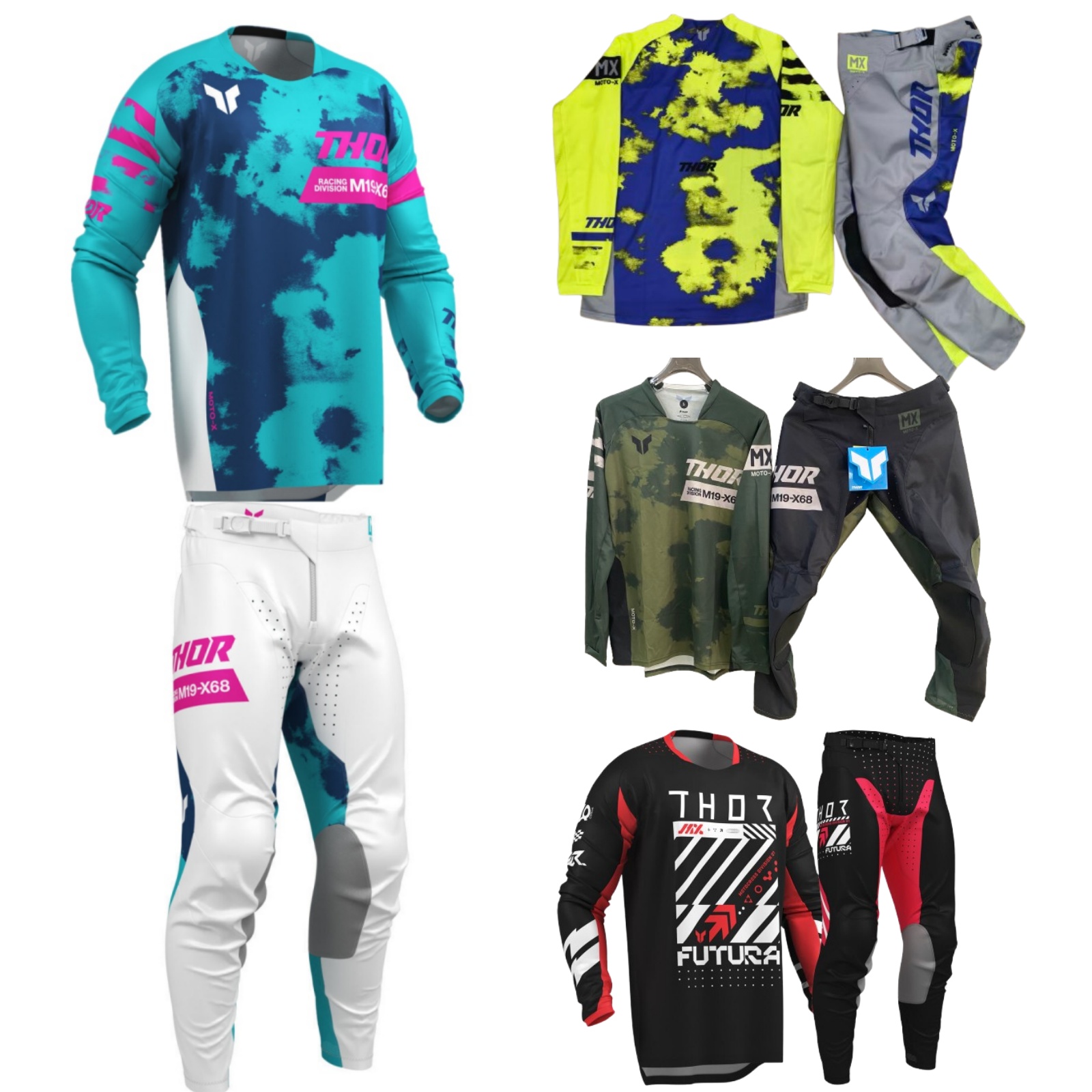 モトクロスギアセット トップオフロードMxコンボ THORジ - Motorcycle Gear Kit のレビューと価格