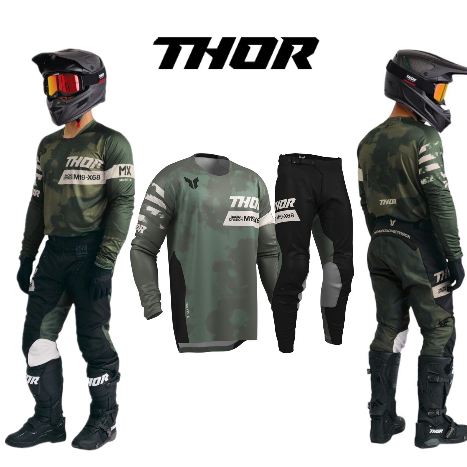 モトクロスギアセット トップオフロードMxコンボ THORジ - Motorcycle Gear Kit のレビューと価格