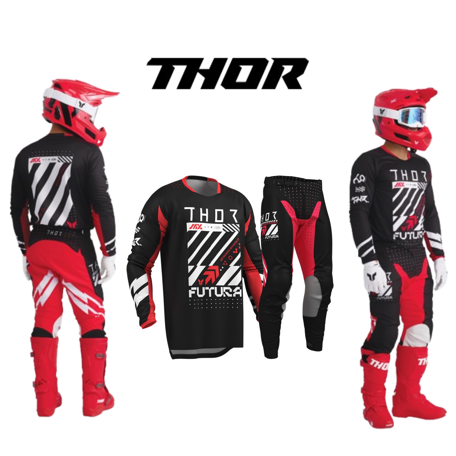 モトクロスギアセット トップオフロードMxコンボ THORジ - Motorcycle Gear Kit のレビューと価格