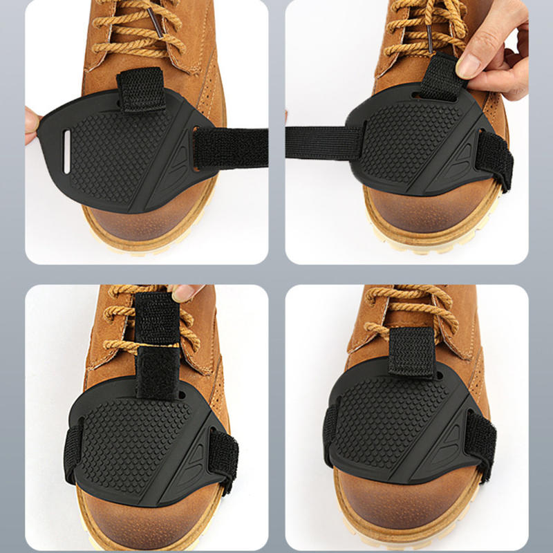 1/2 個ゴム製オートバイ靴保護具シフターパッドバイク乗馬サ - Motorcycle Gear Boots のレビューと価格
