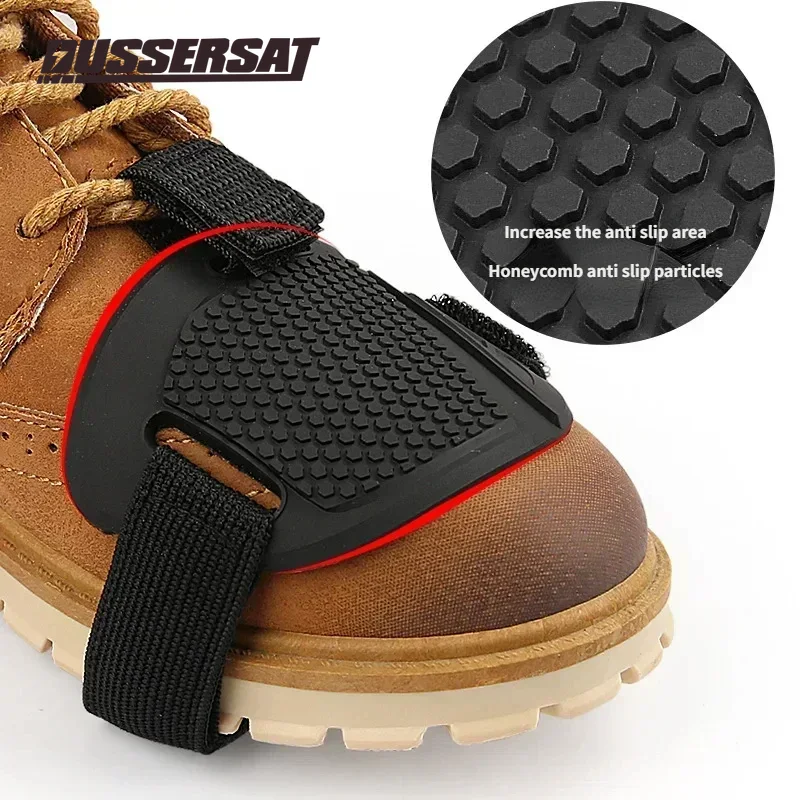 DUSSERSAT オートバイギアシフトパッドカバー保護カバ - Motorcycle Gear Boots のレビューと価格