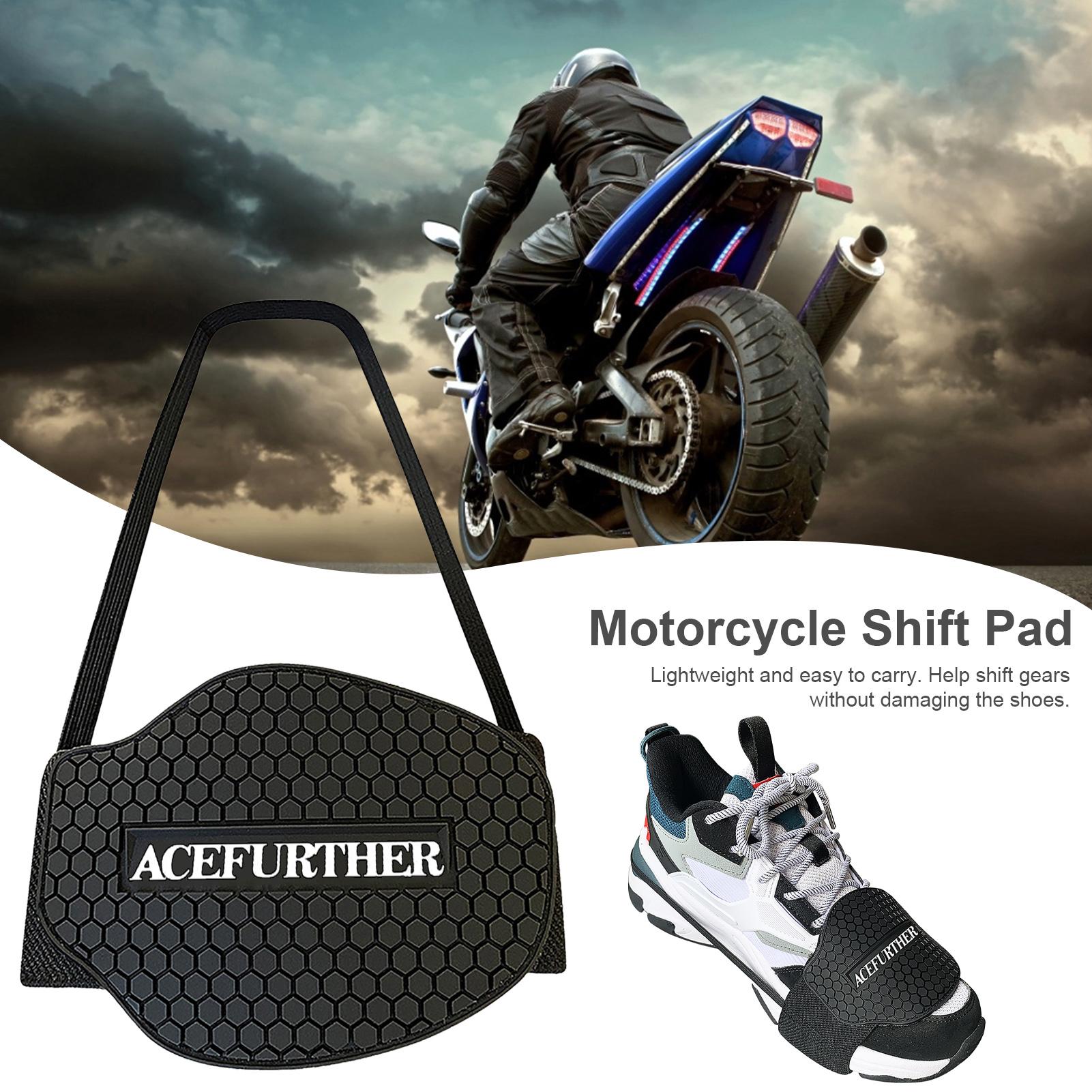 オートバイシフトパッド滑り止めギアシューズカバーオートバイブ - Motorcycle Gear Boots のレビューと価格